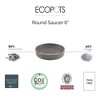 Ecopots Round Recycled Plastic Modern In/Outdoor Planter Flower Pot Saucer - 2 of 3
