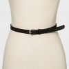 Women's 2pk Belt - Universal Thread™ Black Braid/Smooth XL - 3 of 3