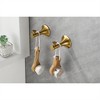 Tramull 6-Piece Brass Bathroom Towel Rack Set, Wall Mounted, Rustproof for Bathroom, Kitchen & Laundry Room - 3 of 4