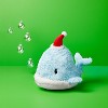 11" Whale with Hat Stuffed Animal - Gigglescape™: Polyester, Zoo Animal Theme, 1 Year+ - 2 of 3