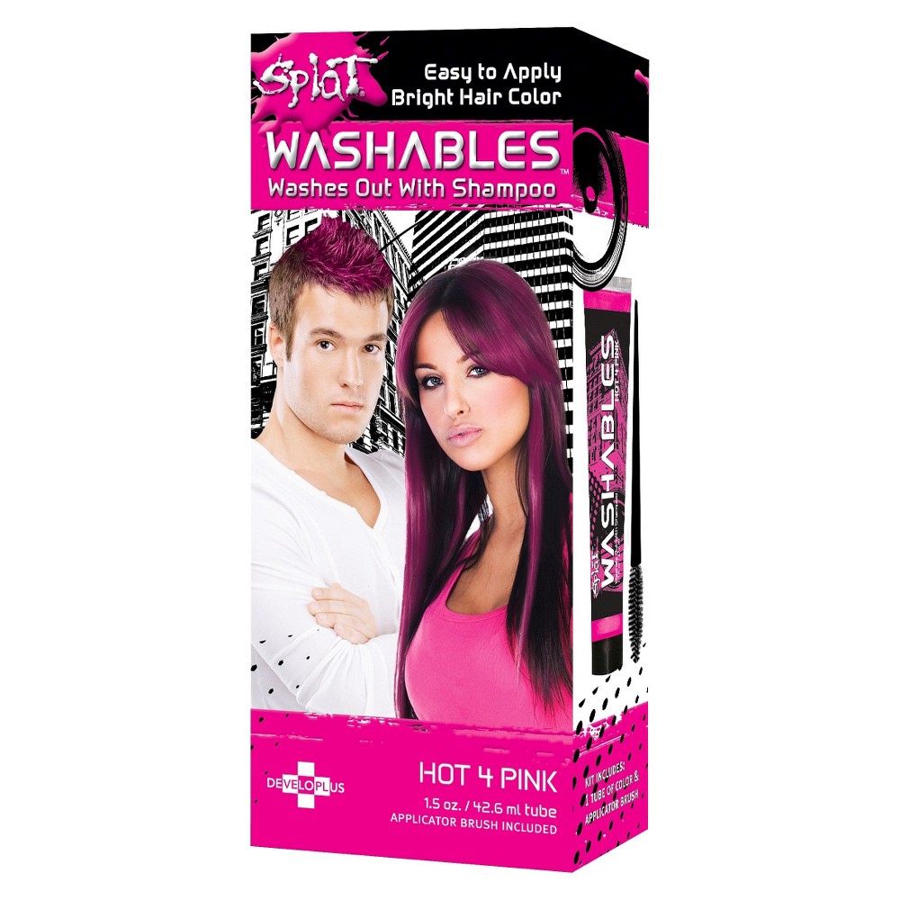 UPC 857169000385 product image for Splat Washable Hair Color - Hot 4 Pink - 1.5oz | upcitemdb.com