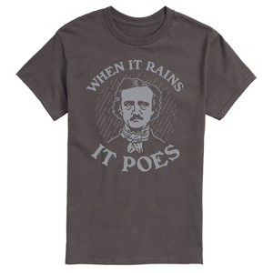 Men's - Instant Message - When It Rains It Poes Short Sleeve Graphic T-Shirt - 1 of 4