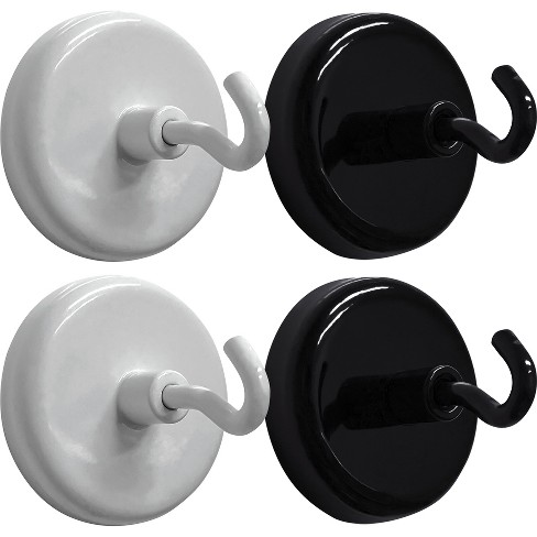 Teacher Created Resources® Black & White Magnetic Hooks, Pack Of 4