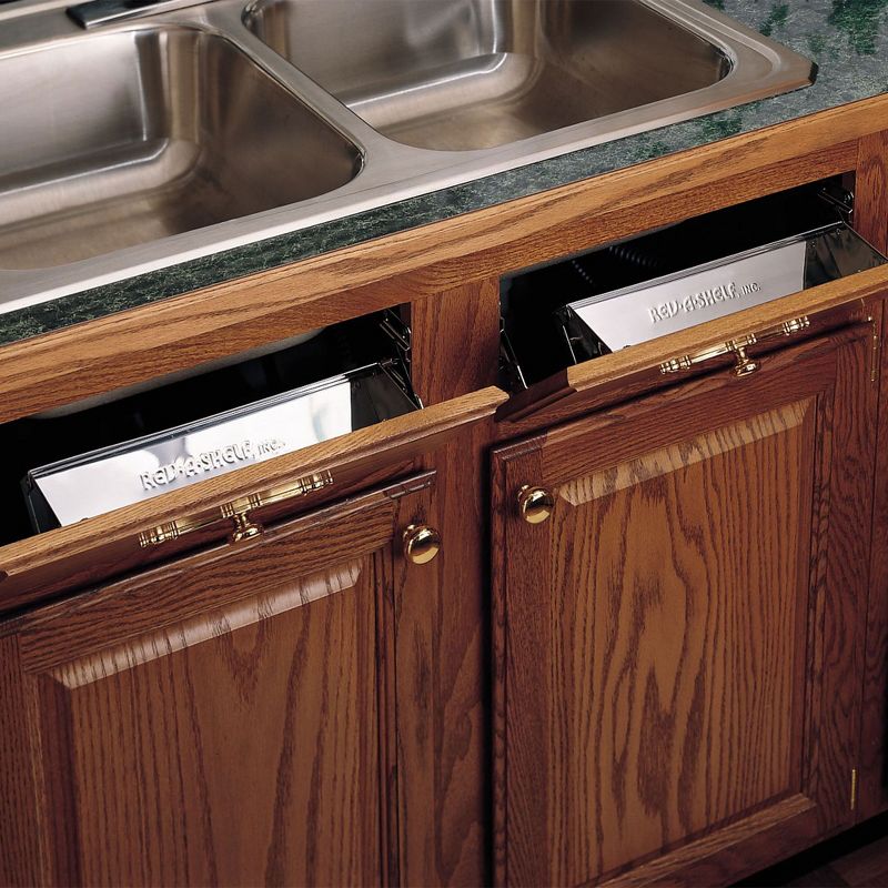 Rev-A-Shelf Tip Out Tray w/ Soft Close for Sink Base Cabinet, 4 of 7