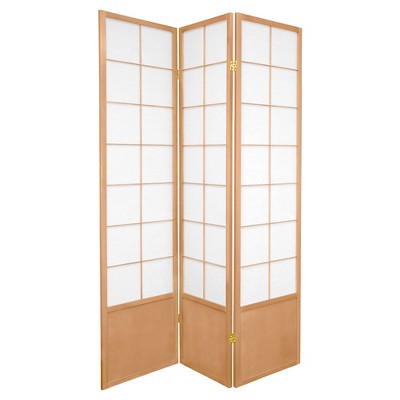 6 ft. Tall Zen Shoji Screen - Natural (3 Panels)