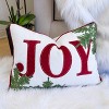 Chery Life 14x20" Halloween Boo Ghost Velvet Throw Pillow - 4 of 4
