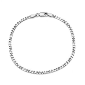 Giorgio Di Vicenza Sterling Silver 2.75mm Curb Chain Bracelet - 1 of 2