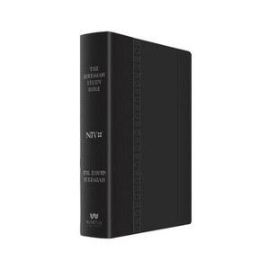 The Jeremiah Study Bible, NIV (Large Print, Black W/ Burnished Edges) Leatherluxe W/Thumb Index - by  David Jeremiah (Leather Bound) - 1 of 1