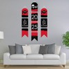 Big Dot of Happiness Red Grad - Best is Yet to Come - Hanging Vertical Paper Door Banners - 2025 Red Grad Party Wall Decor Kit - Indoor Door Decor - 2 of 4