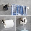 Mixxidea Square Single Towel Hook Bundle with Towel Holder, Square Towel Ring - 2 of 3
