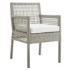 Modway Aura Dining Armchair Outdoor Patio Wicker Rattan Set of 2 - 2 of 4