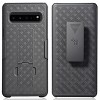 Nakedcellphone Case with Stand and Belt Clip Holster Combo for Samsung Galaxy S10 5G (SMG977) - Black - 2 of 4