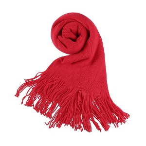 INSPIRE CHIC Women's Winter Warm Knitted Long Rectangle Shape Stylish Scarve - 1 of 4