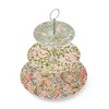 Spode's Morris & Co 3-Tier Cake Stand with Metal Handle, Strawberry Thief & Honeysuckle Design, Porcelain, Centerpiece - Afternoon Tea Dessert Stand - 2 of 4