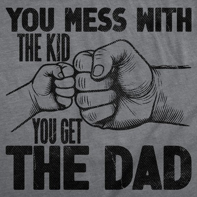 Мужские футболки Crazy Dog T-Shirts, Inc. Mens Funny T Shirts You Mess With The Kid You Get The Dad Sarcastic Fathers Day Graphic Novelty Tee for Men - Crazy Dog Men's T Shirt Gift for Dad L — фото 2