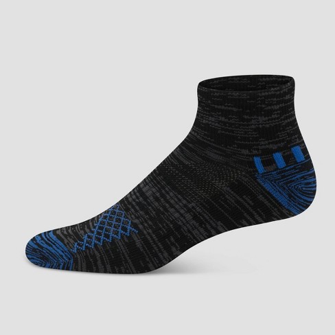 Hanes Premium Men's Performance Ankle Socks 6pk - Black 6-12