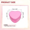 Unique Bargains Heart-Shaped Tinplate Candy Candle Cookie Storage Boxes with Lid 6 Pcs - 2 of 4