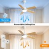 BestParts 42" Modern Ceiling Fan - 3-Color LED, Remote Control, Reversible DC Motor - 2 of 4