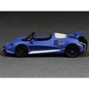 McLaren Elva Convertible #26 Matt Blue with White Stripes and Extra Wheels 1/64 Diecast Model Car by CM Models - 2 of 4