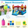Infans 3-in-1 Kids Bouncer w/Slide Large Jumping Area & Basketball Hoop w/ 480W Blower - 3 of 4