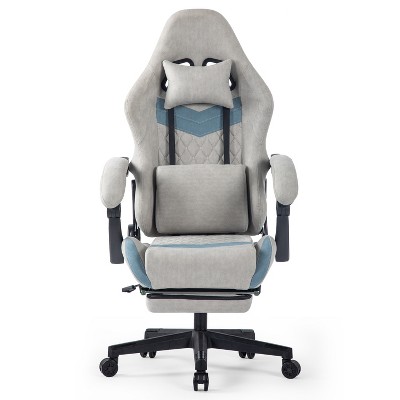 Dronkon Ergonomically Adjustable Esports chair, Equipped with Headrests and Waist Pillows, Adjustable Height, Suitable for Offices and Gaming Rooms