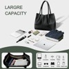 Generic Tote Bag for Women Vegan Leather Shoulder Purse Large Capacity Travel Bag - 3 of 4