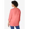 Woman Within Plus Size Perfect Three-Quarter Sleeve V-Neck Tunic - 3 of 4