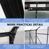 NicBex 6X6 FT Polycarbonate Greenhouse with Raised Base and Anchor Aluminum Heavy Duty Walk-in Greenhouses for Outdoor Backyard in All Season, Black - 4 of 4