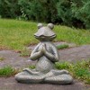 Northlight 14" Gold Verdigris Yoga Frog Outdoor Garden Statue - 2 of 4