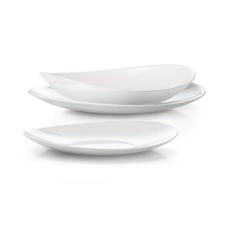 Bormioli Rocco Prometeo Opal Glass Dinner Plates, Set Of 6, 10.75" x 9.5", 5 of 9
