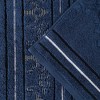 Zero Twist Cotton Solid and Jacquard Bathroom Towel Set by Blue Nile Mills - 3 of 4