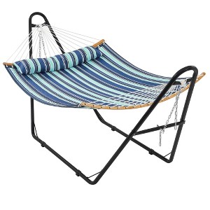 Yaheetech Padded Hammock with Universal Steel Stand for Outdoor Balconies, Porches, Patios - 1 of 4