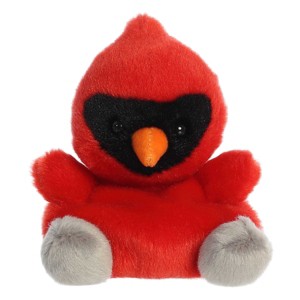 Aurora Mini Louis Cardinal Palm Pals Festive Stuffed Animal Red 5" - 1 of 4