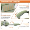 DOMETOUR Gaming Ergonomic Foot Rest Reclining, High Back Mesh Home Office Computer Desk Chair - 4 of 4