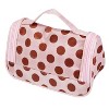 Travel cosmetic bag portable cosmetic storage bag with makeup mirror waterproof toiletry bag - 2 of 4