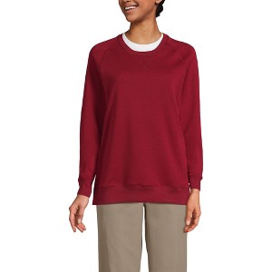 Lands' End Lands' End School Uniform Adult Long Sleeve Crewneck Sweatshirt - 1 of 4