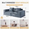 Sectional Couches for Living Room Furniture 86.6" Cloud Couch Sectional,Modular Sectional Sofa with 2 Toss Pillow - 3 of 4