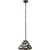 Chloe Lighting Vincent Mission Tiffany-Style Blackish Bronze 1 Light Mini-Pendant 8 Inch Wide - 2 of 4