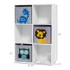 FONTOI Children's Toy Organizer with Animal Design for Nursery Kindergarten, Toy Storage with Storage Bins for Kids, White, 11.75"*36"*24.25" - 3 of 4