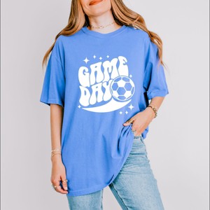 Simply Sage Market Soccer Game Day Sparkle Garment Dyed Tee - 1 of 4