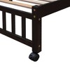 NicBex Twin over Full Bunk Bed Removable Loft with Wheels, 6 Drawers and 3 Shelves, Inclined Ladder and Guardrail, No Box Spring Required - 4 of 4