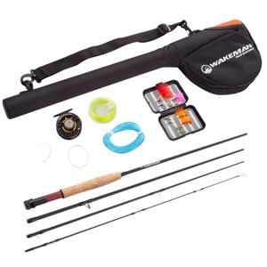 Leisure Sports Fly Fishing Starter Kit - 18Pcs, Black - 1 of 4
