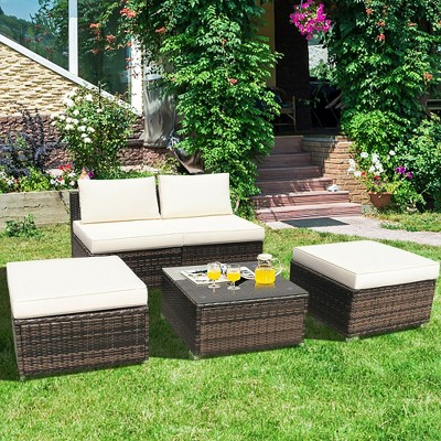 Wicker rattan garden furniture hot sale