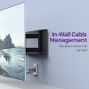 Fosmon 1-Gang Wall Plate, Brush Style Opening Passthrough Low Voltage Cable Plate in-Wall Installation - 3 of 4