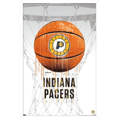Trends International NBA Indiana Pacers - Drip Basketball 21 Framed Wall Poster Prints