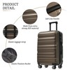 Whisen 13-Piece Luggage Sets, Checked & Carry on Suitcase Set, ABS Hardside Suitcases, Duffel Bag and 8 Packing Cubes - 4 of 4