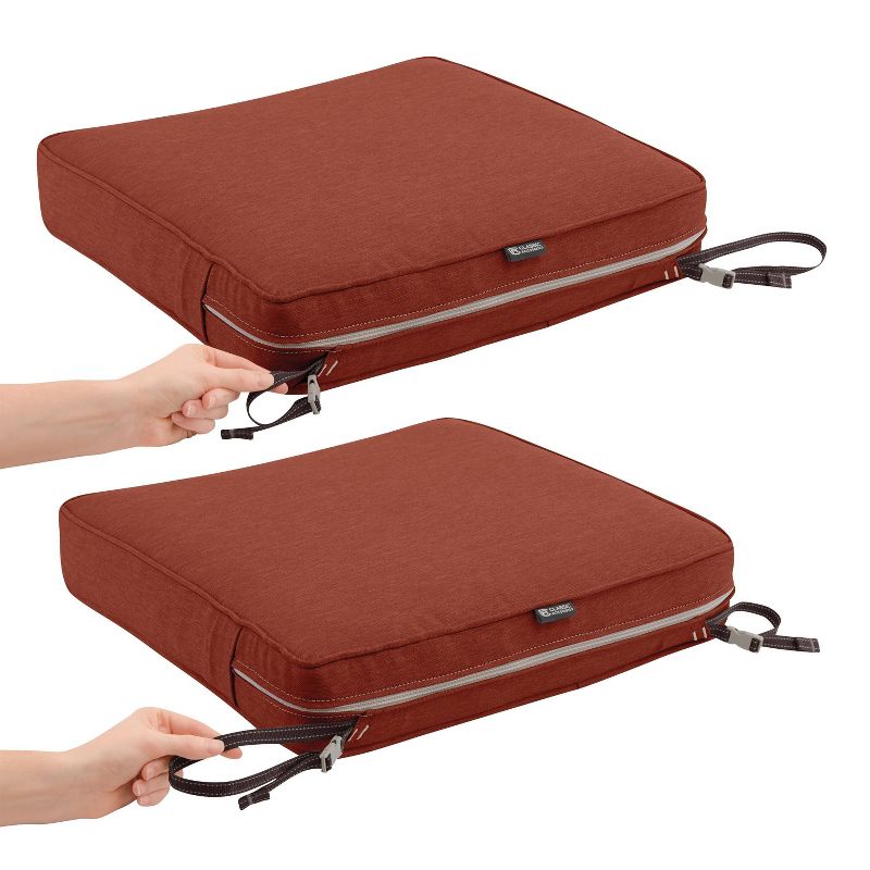 Montlake FadeSafe Water-Resistant Patio Lounge Chair Cushion Set - Classic Accessories, 6 of 11