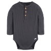 Gerber Baby Boys' Henley Long Sleeve Onesies® Bodysuits - 2-Pack - image 2 of 4