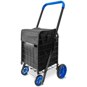 Waterproof Shopping Cart Liner for Groceries with Heavy-Duty Zippers, Multiple Pockets, Easy Cleaning - 1 of 4
