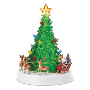 LED Musical Christmas Tree Plastic 11 Inch Rotating Table Decor by Melrose - 1 of 3